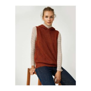 Koton Hooded Woven Sweater