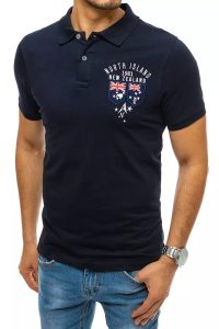 Men's navy blue polo shirt Dstreet