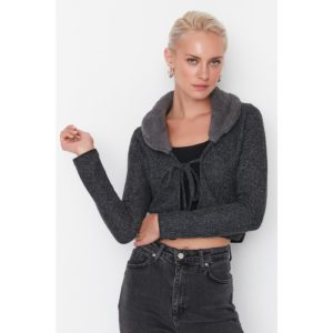 Trendyol Anthracite Corduroy Knitted