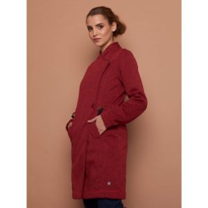 Červený dámský lehký kabát Tranquillo