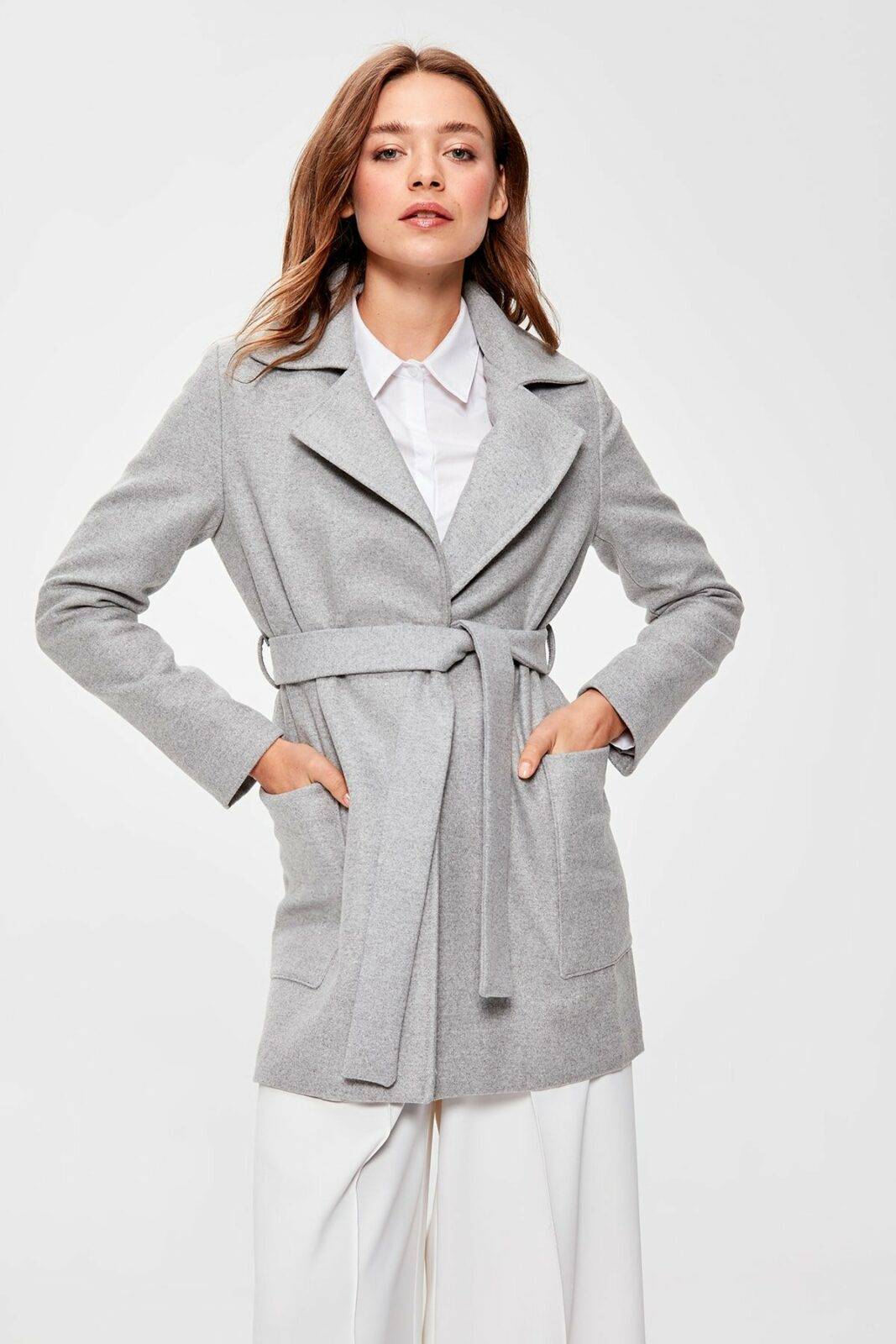 Trendyol Coat - Gray