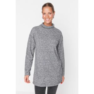 Trendyol Gray Knitted Sweatshirt