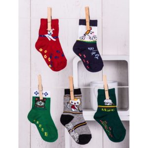 5-pack multicolored baby socks