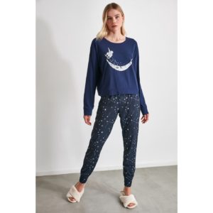Trendyol Star Printed Knitted