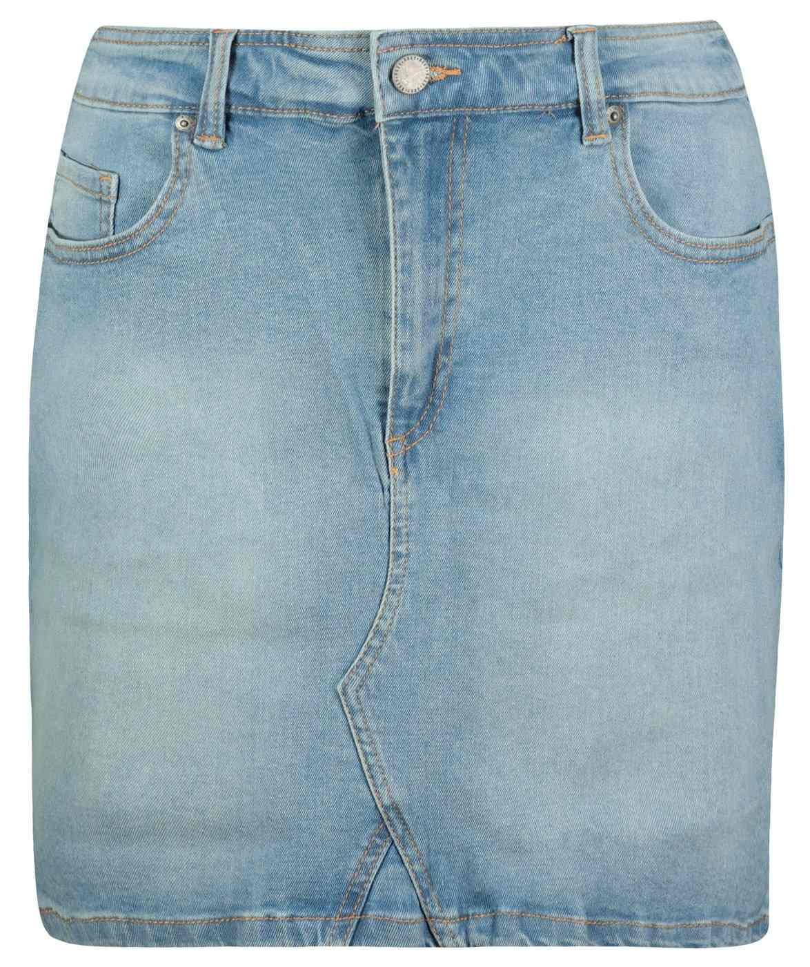 Světle modrá dámská džínová sukně