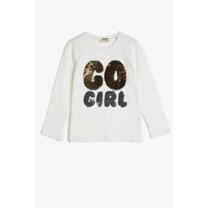 Koton Girl Ecru T-Shirt
