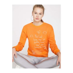 Koton Women's Orange Sweatshirt