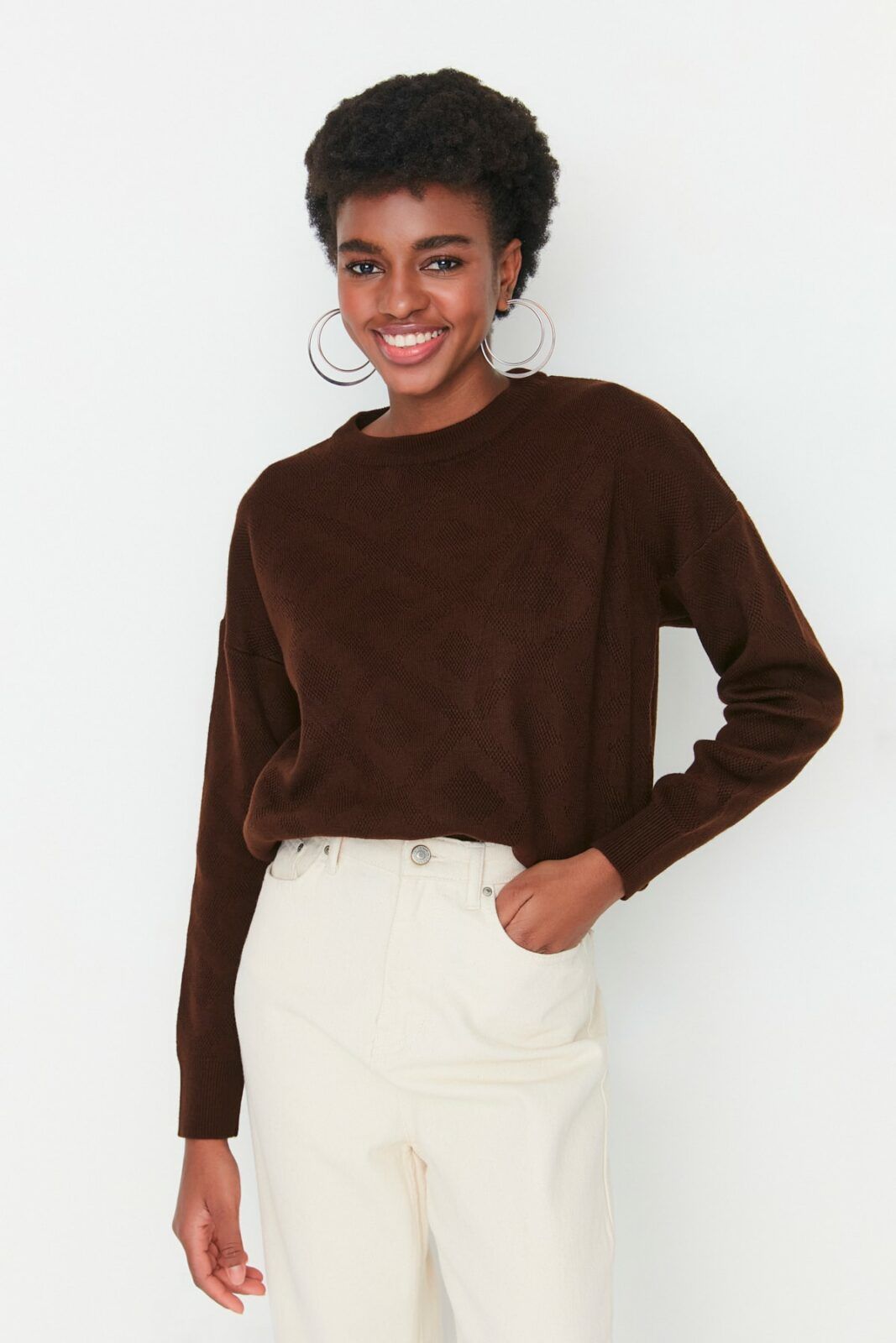 Trendyol Sweater - Brown
