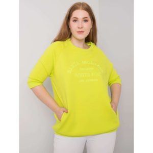 Larger women's lime sweatshirt