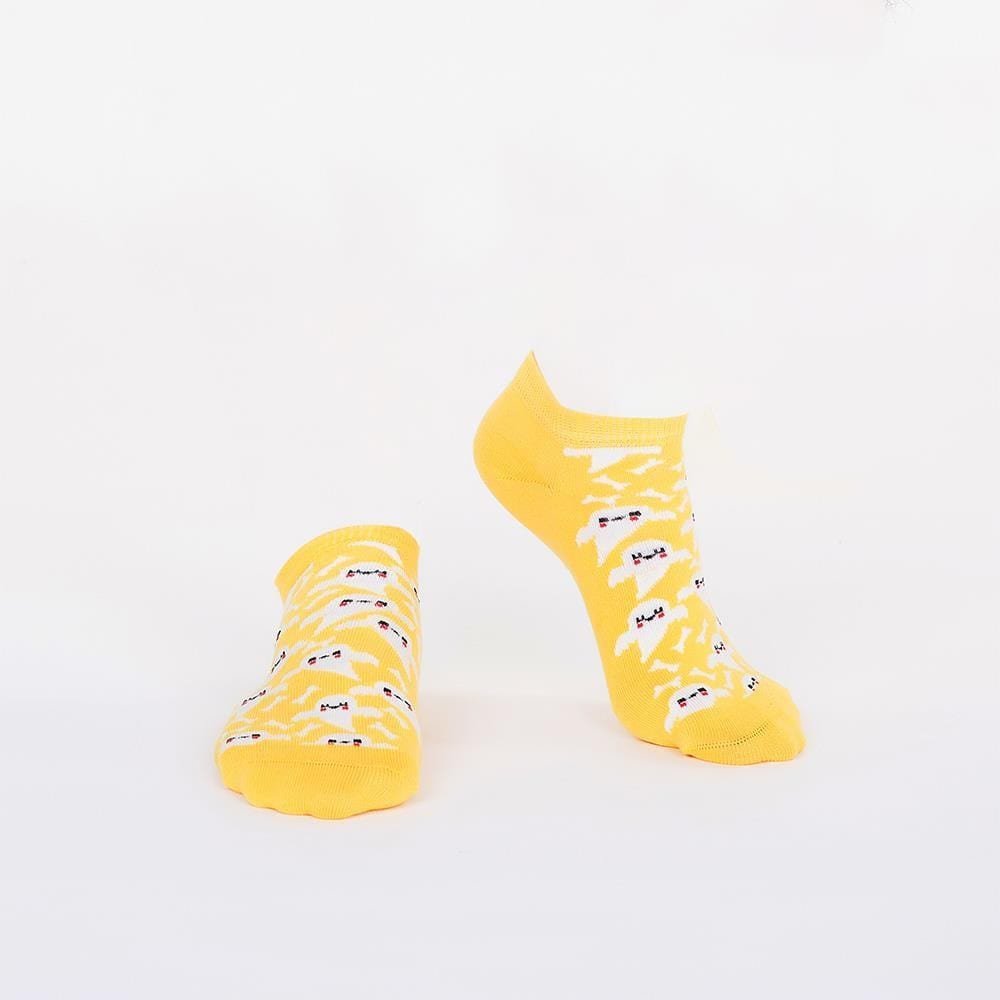 Pánské žluté krátké ponožky s