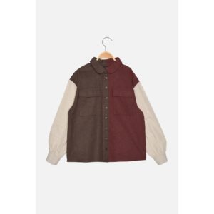 Trendyol Brown Petite Buttoned