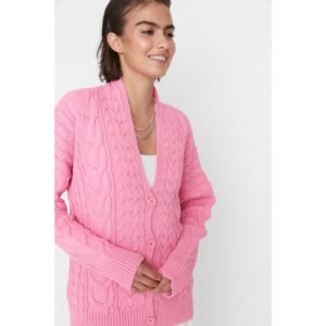 Trendyol Pink Oversize Knit