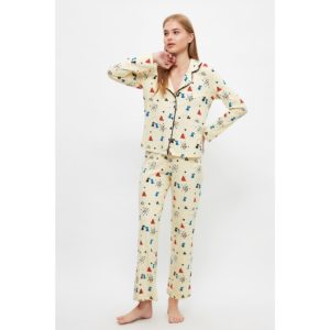 Trendyol Printed Knitted Pajamas