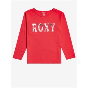 Červené holčičí tričko s potiskem Roxy -