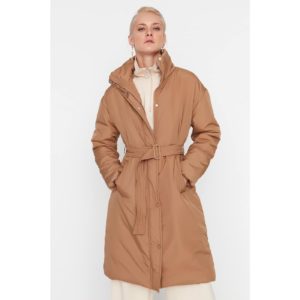 Trendyol Brown Oversize Arched Quilted