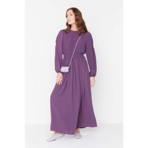 Trendyol Purple Waist Gipe Detailed Woven