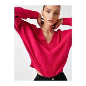Koton Women's Fuchsia Sweater
