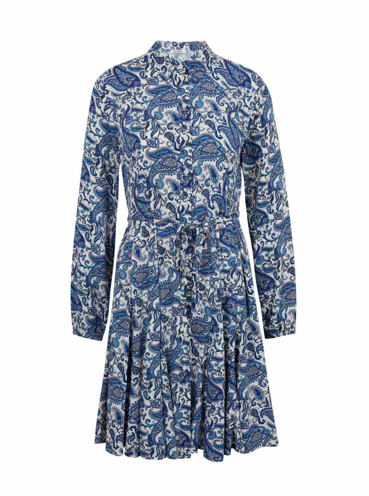 Orsay Modré dámské vzorované šaty