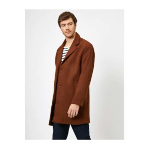 Koton Men's Brown Coat