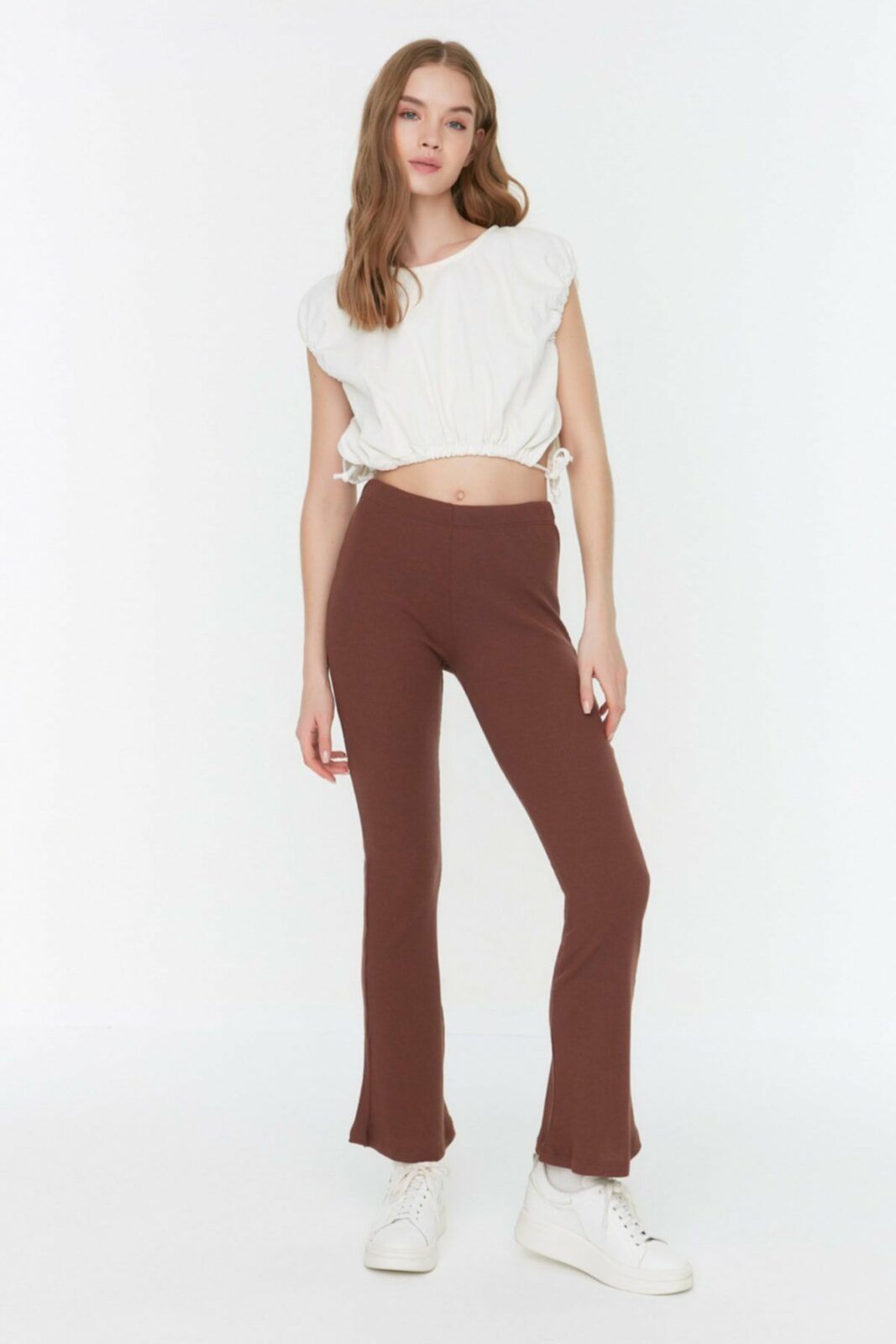 Trendyol Brown Camisole Knitted