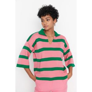 Trendyol Green Striped Knitwear