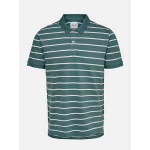 Zelené pruhované polo tričko ONLY & SONS Cooper -