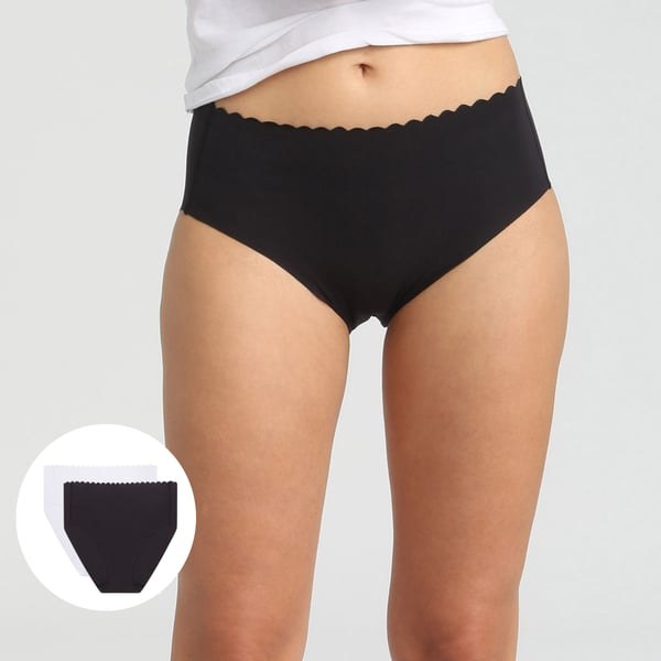 DIM BODY TOUCH HIGH BRIEF 2x - Women's cotton panties with