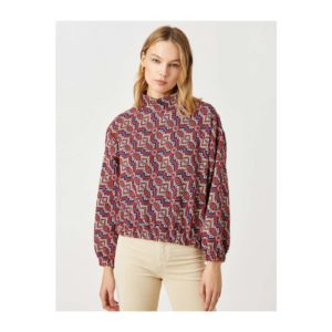 Koton Geometric Patterned Sweater Waist