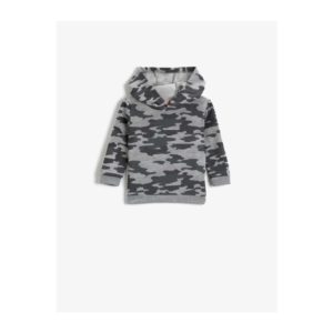 Koton Hooded Sweatshirt Camouflage