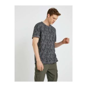 Koton Patterned T-Shirt Cotton Short Sleeve