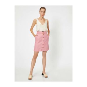 Koton Belted Front Buttoned Mini