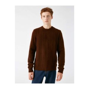 Koton Men's Brown Sweater