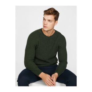 Koton Men's Green Knitted