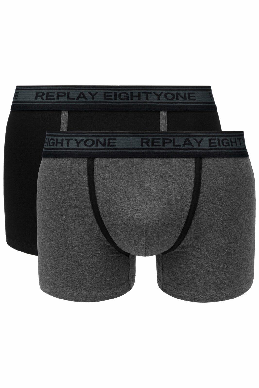 Replay Boxerky Boxer Style 6 Cuff Logo&Contrast Piping