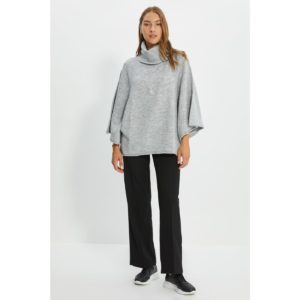 Trendyol Gray Turtleneck Knitwear