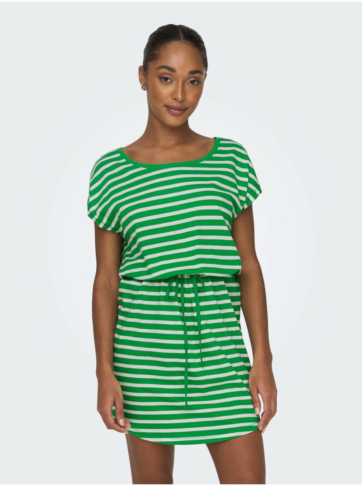 Zelené dámské pruhované šaty ONLY