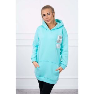Hooded sweatshirt with patches