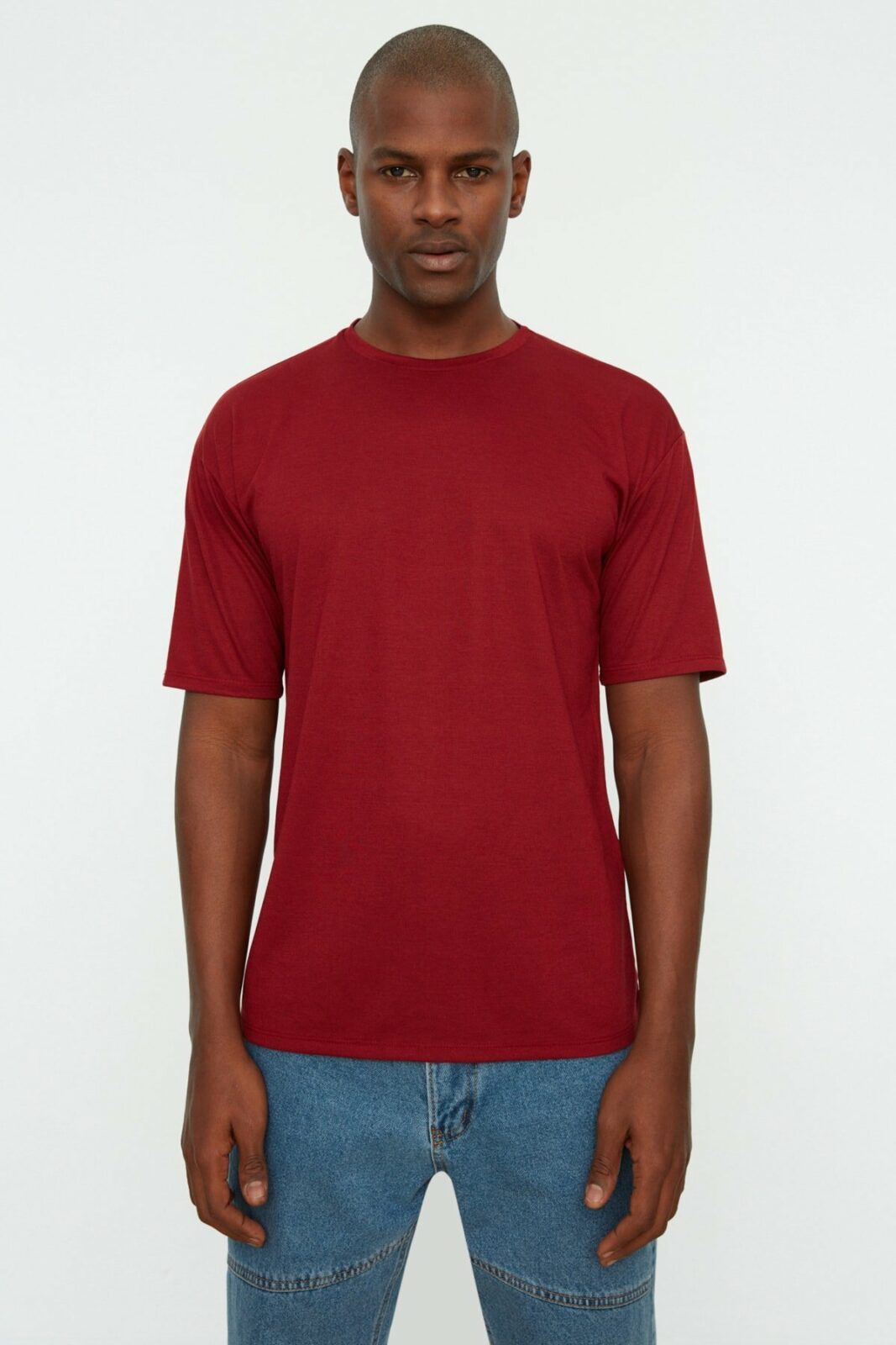 Trendyol T-Shirt - Burgundy -