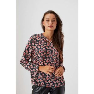 Floral shirt with a decorative