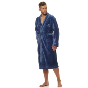 Men's bathrobe L&L Luca blue
