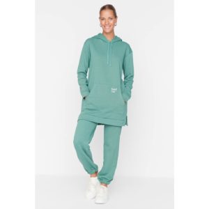 Trendyol Mint Embroidery Detailed