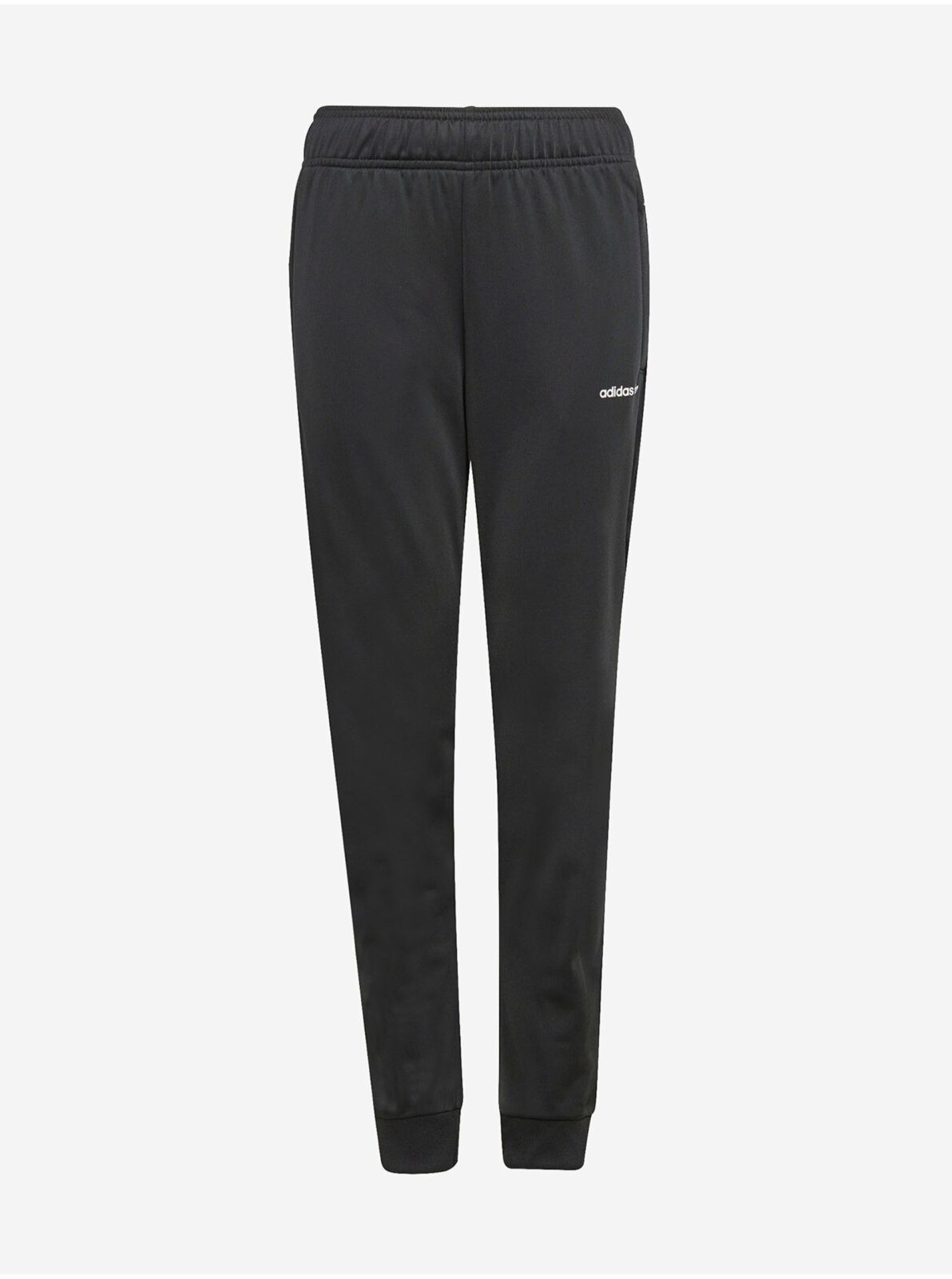 Černé holčičí tepláky s kapsami na zip adidas Originals Track Pants -