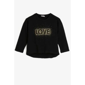 Koton Girls Black Sweatshirt