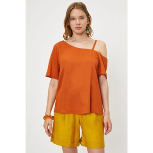 Koton Women's Orange Short Sleeve