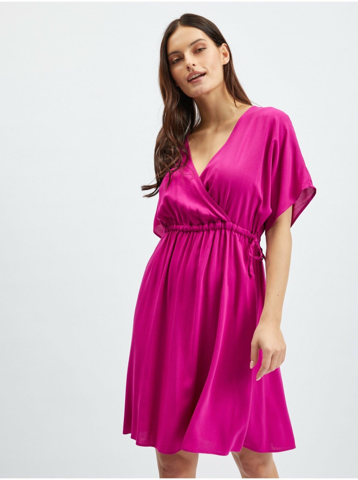 Orsay Tmavě růžové dámské šaty