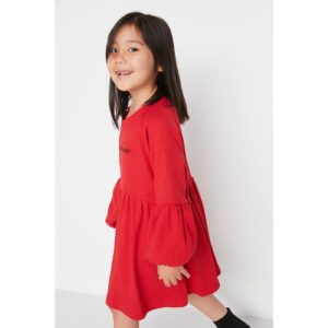 Trendyol Red Embroidery Girl