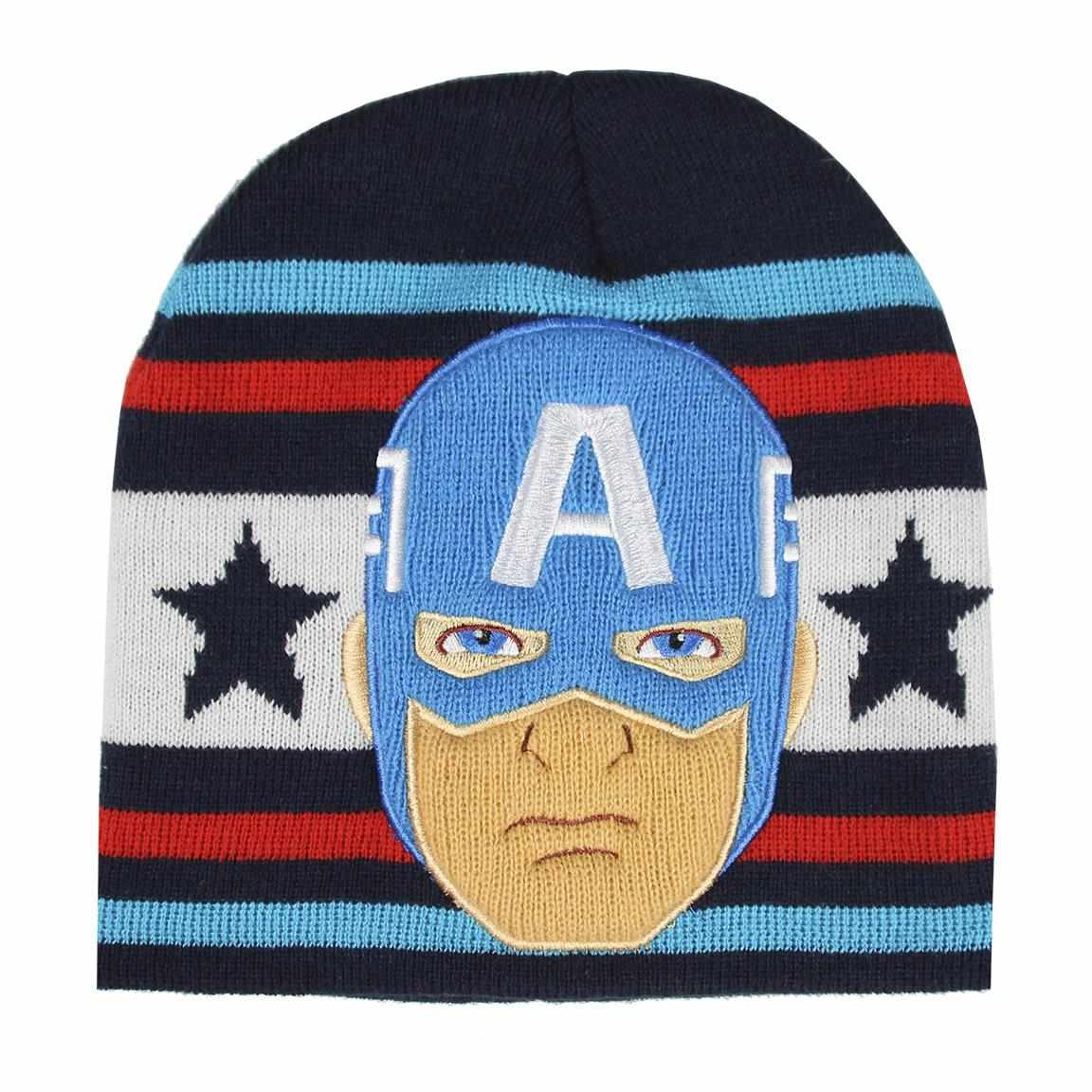 HAT WITH APPLICATIONS AVENGERS CAPITAN