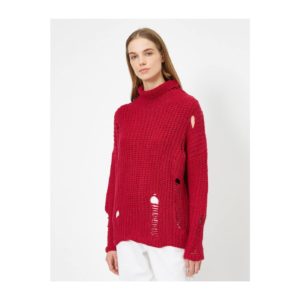 Koton Multicolored Knitwear Sweater with Knitted