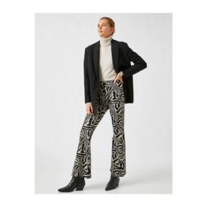 Koton Patterned Flared Trousers