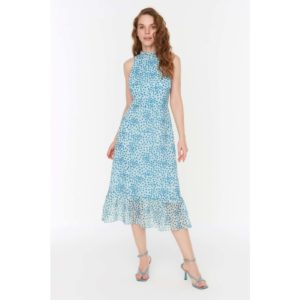 Trendyol Blue Printed Dress